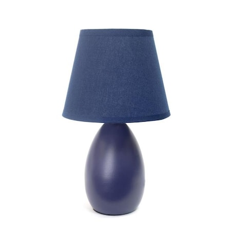 Star Brite Small Oval Ceramic Table Lamp - Blue ST34975